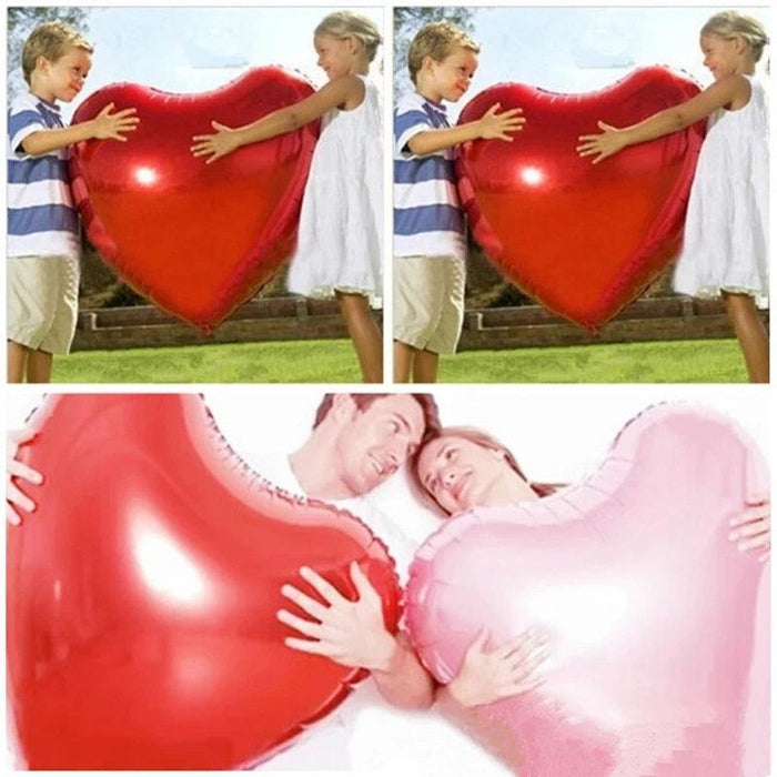 Love-Inspired Red Heart Foil Balloon Collection for Memorable Celebrations