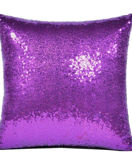 Sparkling Yellow Sequin Cushion Cover
