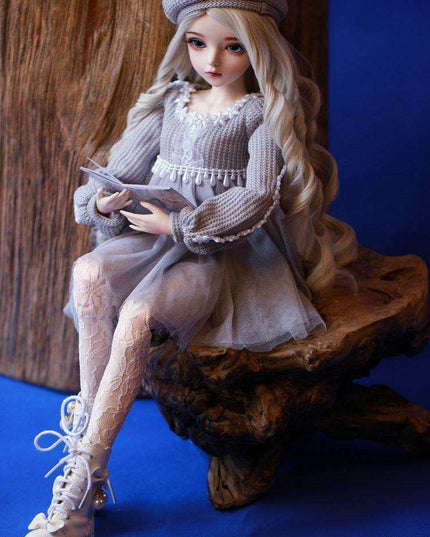 Sophisticated 60cm Custom Silver-Haired BJD Doll