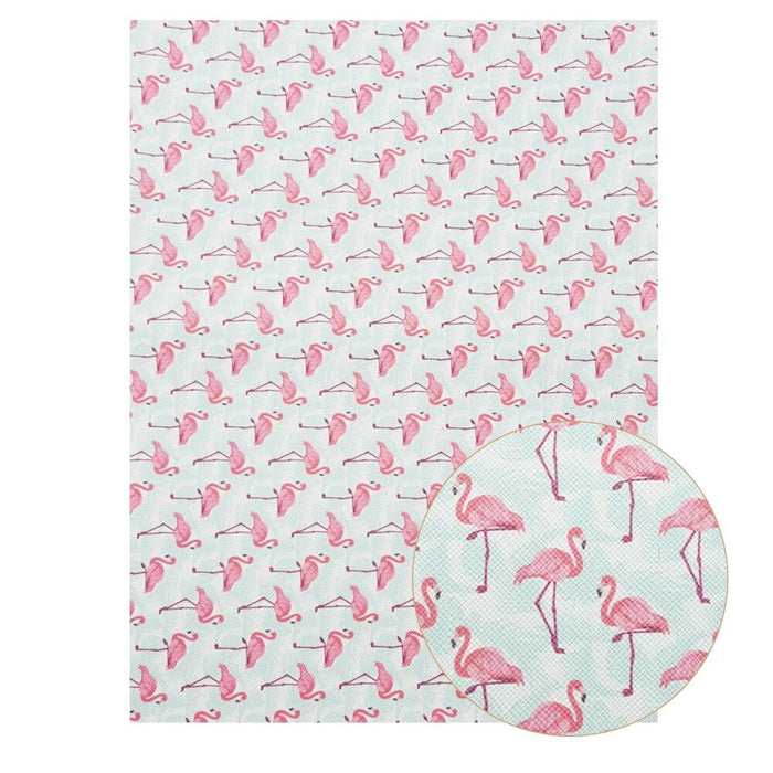 Enchanted Unicorn and Flamingo Printed Synthetic Leather Craft Kit