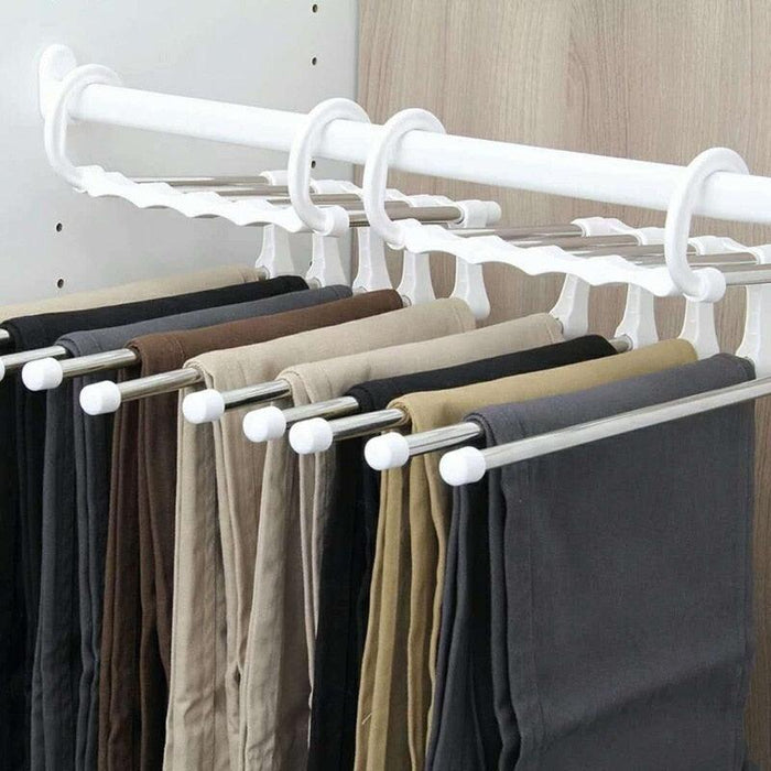 Adjustable Stainless Steel Clothing Organizer Rack