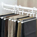 Adjustable Stainless Steel Pants Tie Organizer Shelf