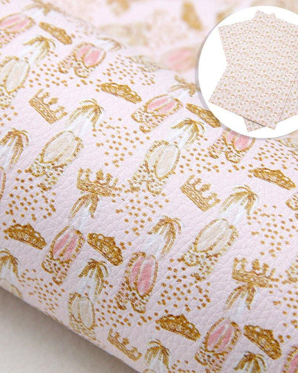 Floral Elegance Synthetic Leather Crafting Sheet