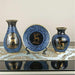 European Style 3-Piece Ceramic Vase Set for Dried Flower Arrangement with 3D Stereoscopic Design