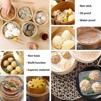 Sustainable 100-Count 9-Inch Square Air Fryer Parchment Liners