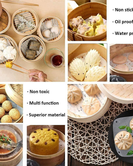 Sustainable 100-Count 9-Inch Square Air Fryer Parchment Liners