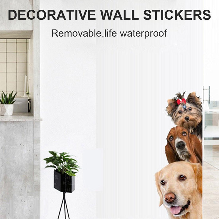 Adorable DIY Dog and Cat Wall Sticker Set - Quirky Home Decor Element