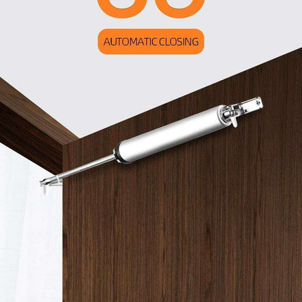 Pneumatic Automatic Door Closer - Adjustable, Silent, and Durable Aluminum Design