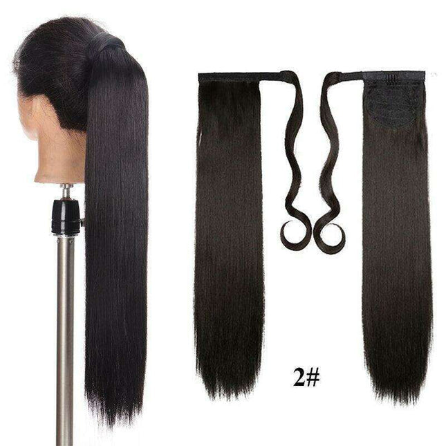 Transformative 24-Inch Magic Sticker Ponytail Extension