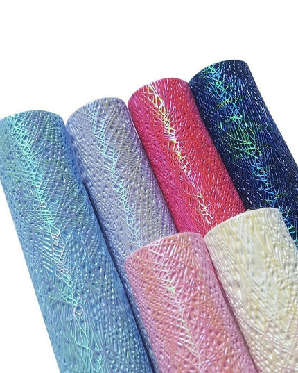 Colorful 3D Faux Leather Craft Sheets for Unique DIY Creations