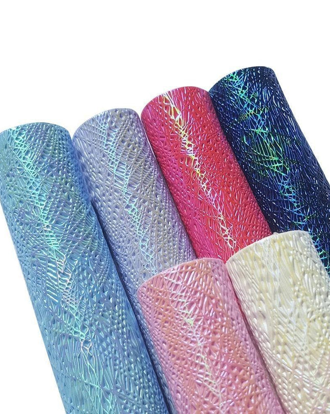 Colorful 3D Faux Leather Craft Sheets for Unique DIY Creations