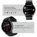 Sleek Waterproof Fitness Smartwatch for Men with Advanced Touch Screen Technology