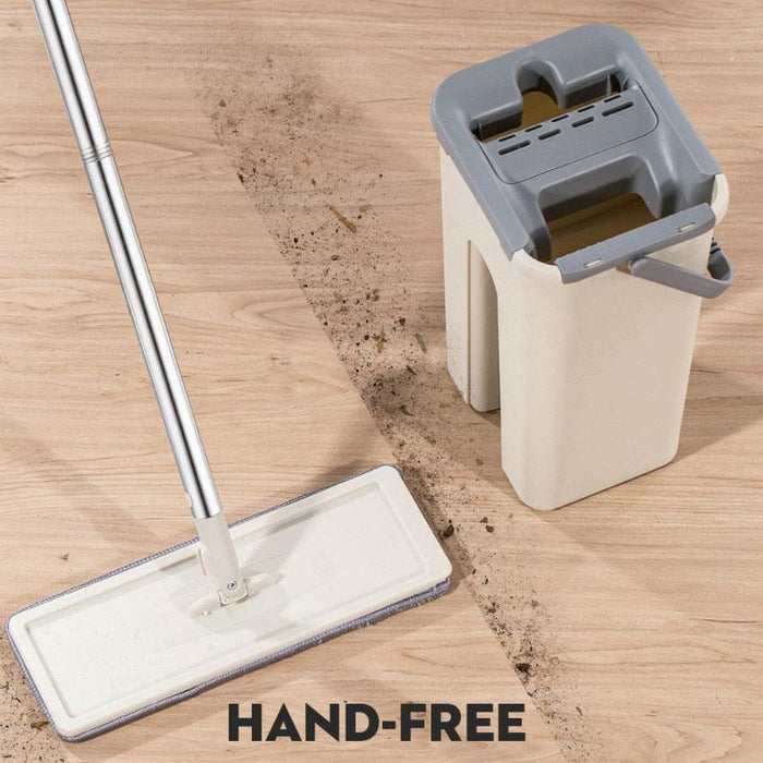 Revolutionary Telescopic Squeeze Mop Kit with Extra Rag Head Pads