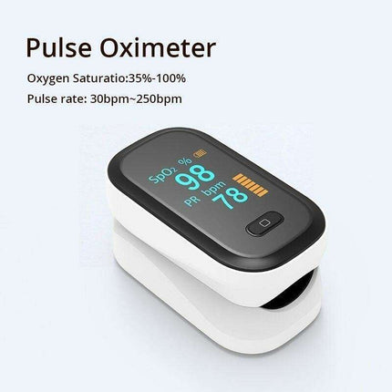 Compact Dual-Color OLED Finger Pulse Oximeter for Accurate Health Tracking
