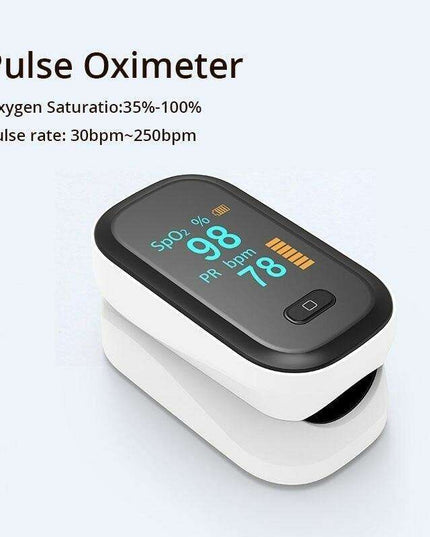 Compact Dual-Color OLED Finger Pulse Oximeter for Accurate Health Tracking