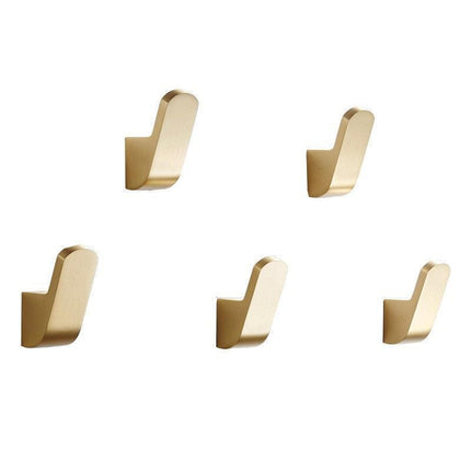 Vintage Brass Bathroom Coat Hook - Stylish Space Saver for Towels and Robes