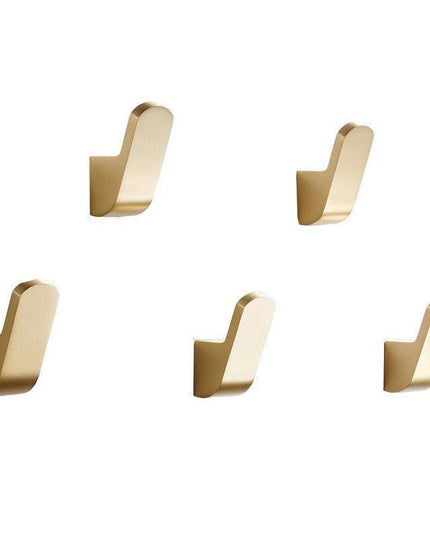 Vintage Brass Bathroom Coat Hook - Stylish Space Saver for Towels and Robes