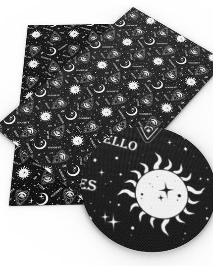 Elegant Monochrome Faux Leather Crafting Sheet for Creative DIY Endeavors