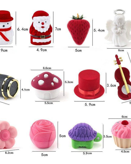 Elegant Velvet Jewelry Showcase Box - Display Your Treasures