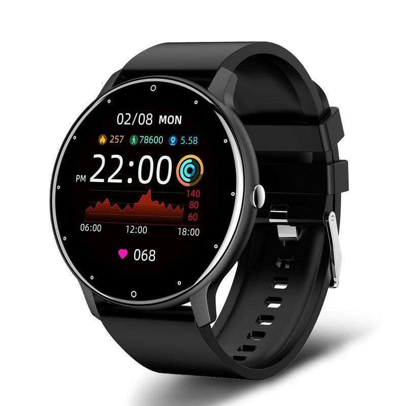 LIGE 2023 Men's Touch Screen Fitness Smart Watch: Health Tracker with IP67 Waterproof and Long-Lasting Battery