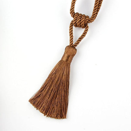 Luxurious Handmade Gold Tassel Curtain Tieback for Elegant Home Styling