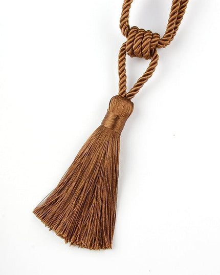 Luxurious Handmade Gold Tassel Curtain Tieback for Elegant Home Styling