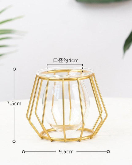 Nordic Elegance Handblown Glass Vase - Chic Decor Accent