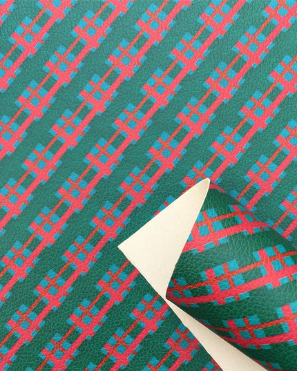 Stylish Geometric Faux Leather Craft Sheets for Innovative DIY Creations