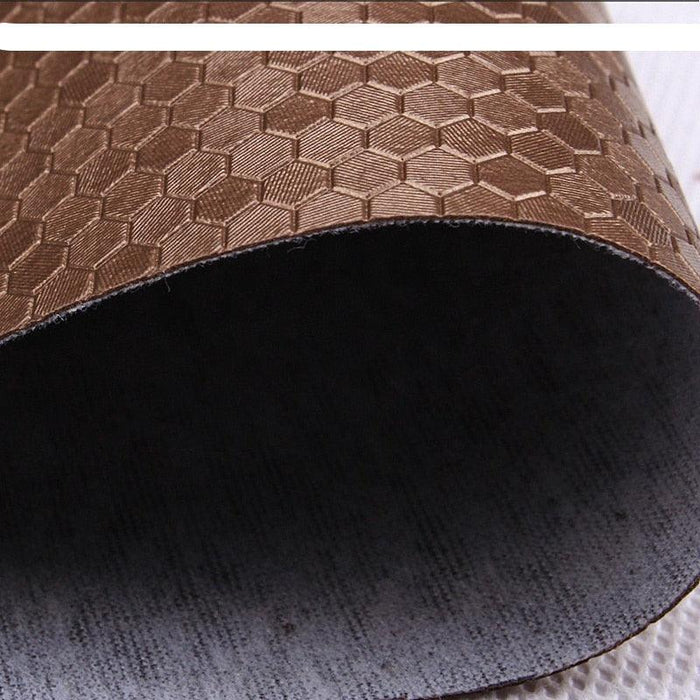 Luxurious Honeycomb Embossed Faux Leather - Exude Elegance in Couture Crafting