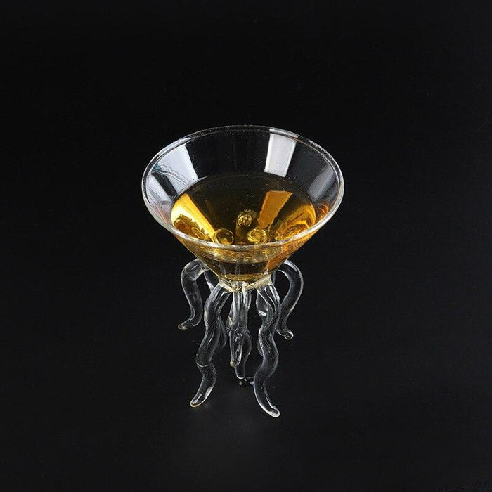 Jellyfish-Inspired Glassware Set - Ideal for Whiskey, Wine, and Martinis