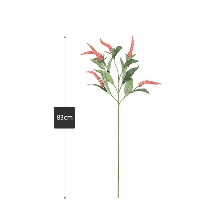 Elegant Sage Grass Faux Floral Arrangement - Set of 5 Realistic Stems