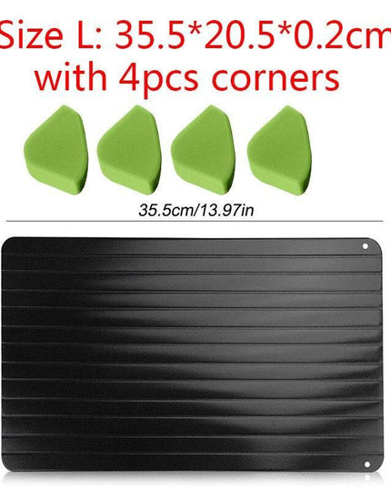 Ultimate Quick Thaw Aluminum Defrosting Tray - Fast and Efficient Meal Preparation Solution