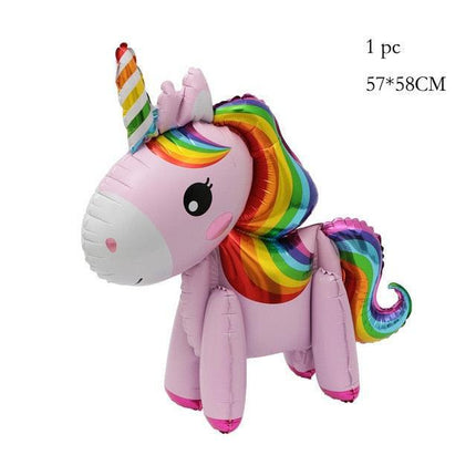 Enchanted Unicorn Number Balloon Set for Joyful 1-4 Year Celebrations