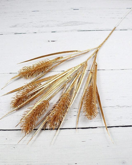 Gilded Maple Leaf Branch - Elegant Home & Office Decor Statement Piece