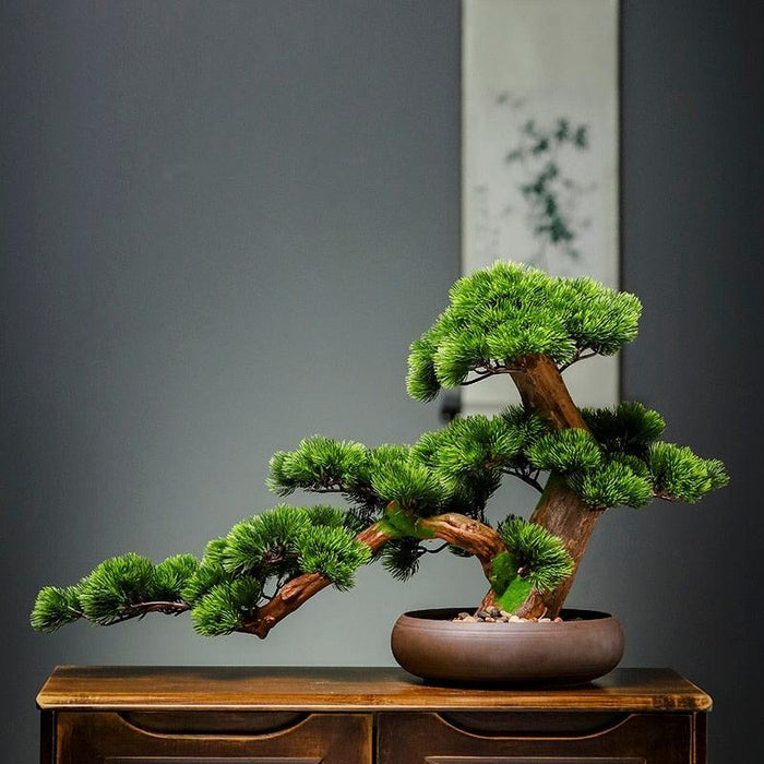 Elegant Chinese-Style Artificial Bonsai Tree: Perfect for Home and Office Aesthetics