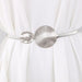 Luxurious Metallic Curtain Clip Tieback Holder with Golden & Silver Leaves Bow Elk Design