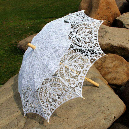 Chic Victorian Lace Sunshade: Timeless Elegance for Events and Photography