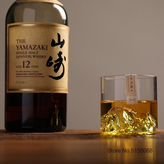 Majestic Japanese Alps Whiskey Glass Set: Toast to Nature's Beauty with Every Sip