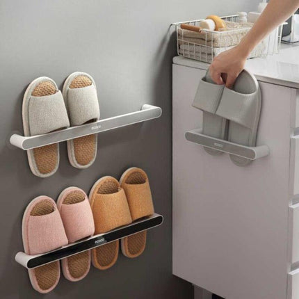 Stylish Wall-Mounted Organizer for Towels and Shoes