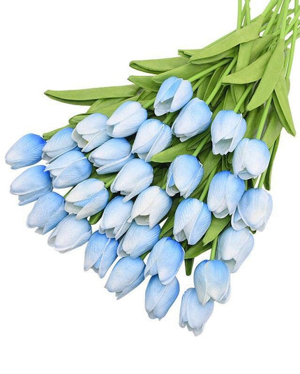 31-Piece Lifelike Real Touch Tulip Arrangement for Weddings and Home Decoration