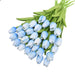 31Pcs Real Touch Tulips Artificial Flowers for Wedding & Home Decoration