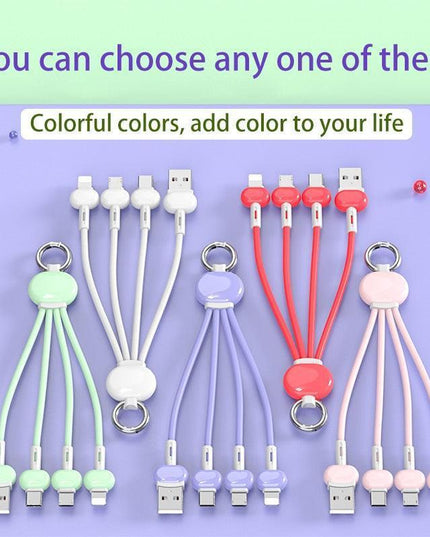 Compact Keychain USB Charger for iPhone and Xiaomi Redmi - Ultimate Travel Charging Solution