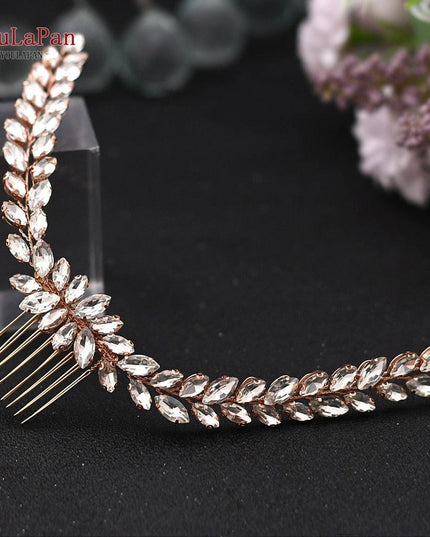 Glamorous Indian Bridal Rhinestone Tiara and Floral Hairpiece Collection for Wedding Splendor