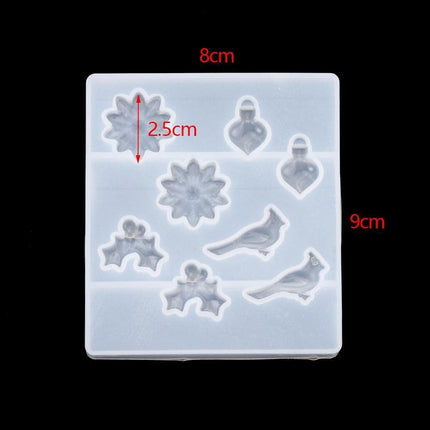 Charming Snowflake DIY Craft Set for Unique Christmas Jewelry and Ornaments