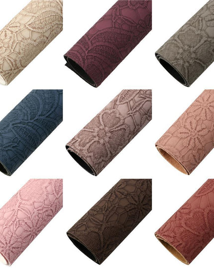 Chic Bloom: Premium Faux Leather Craft Sheets for Creative Expression