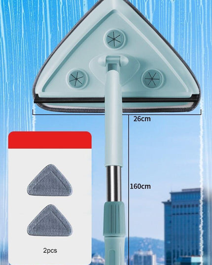 Telescopic 2-in-1 Double-Sided Squeegee System for Easy Surface Cleaning