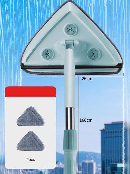 Telescopic Double-Sided Squeegee Kit with Extendable Pole