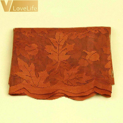 Fall Harvest Maple Leaf Lace Table Runner - Bring Seasonal Elegance to Your Dining Experience