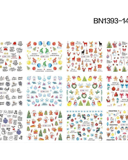 Winter Wonderland Russian Nail Art Decals