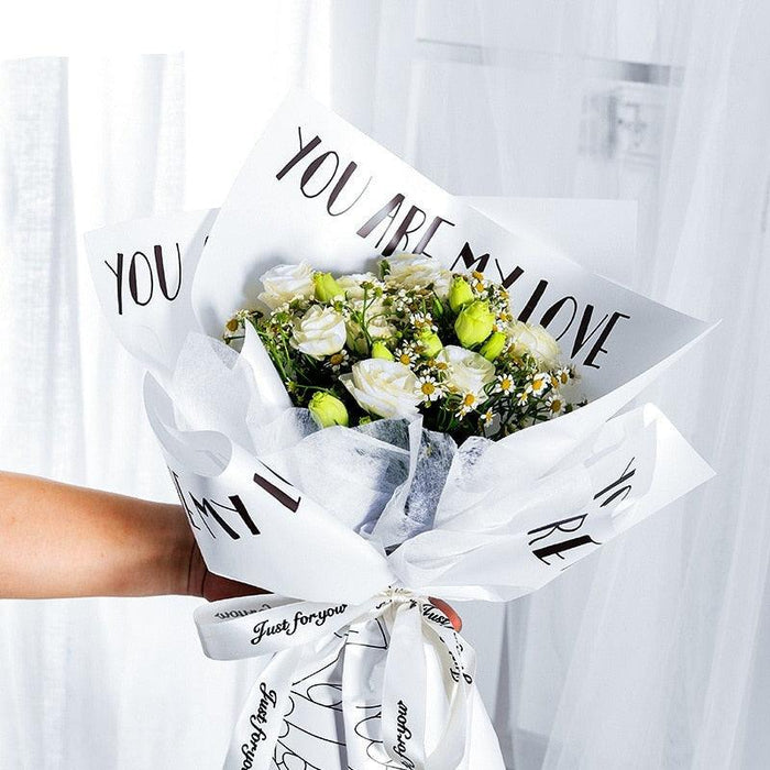 Elegant Waterproof Floral Wrap for Bouquets - Premium Gift Packaging (20 Sheets)